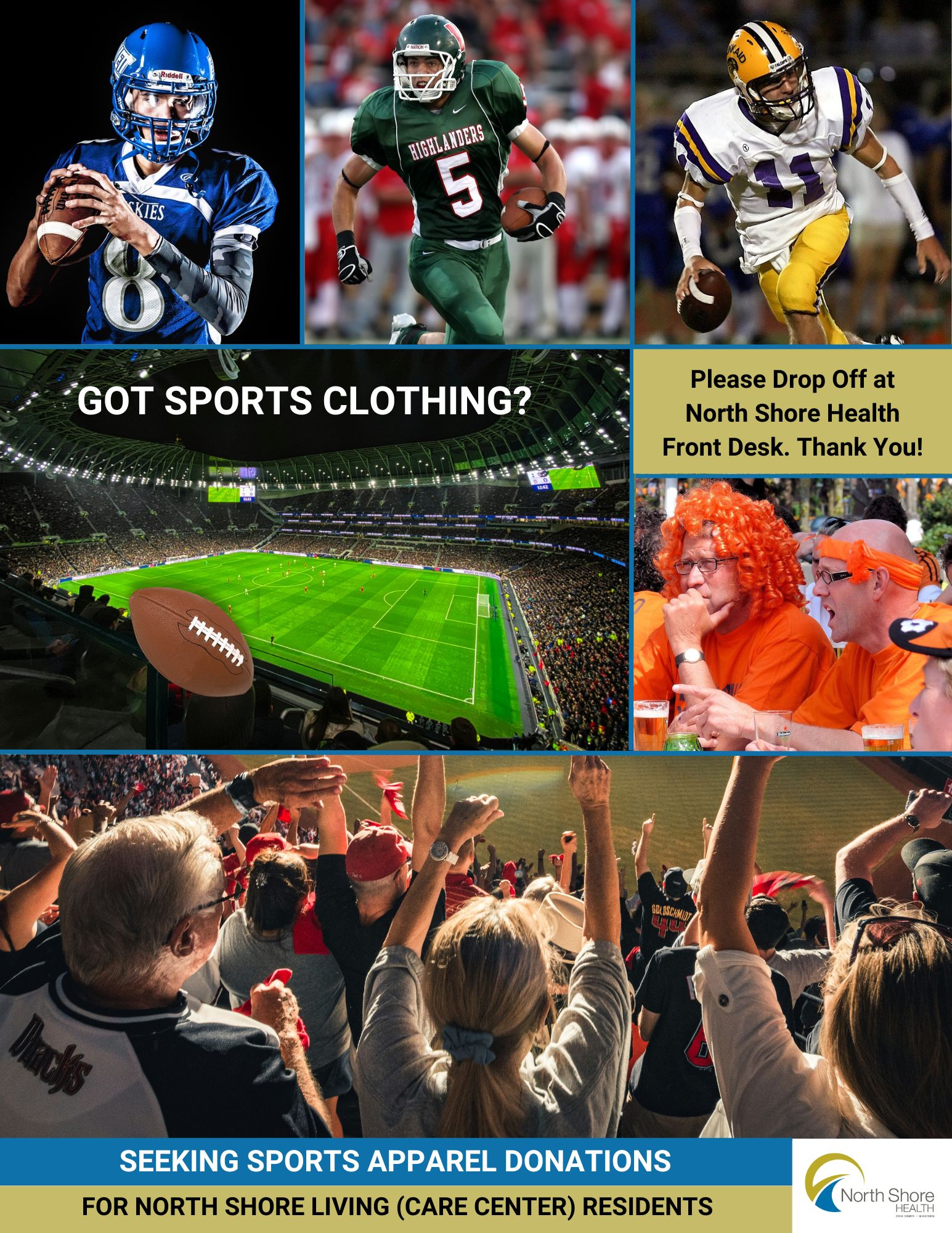 Seeking Sports Apparel Donations