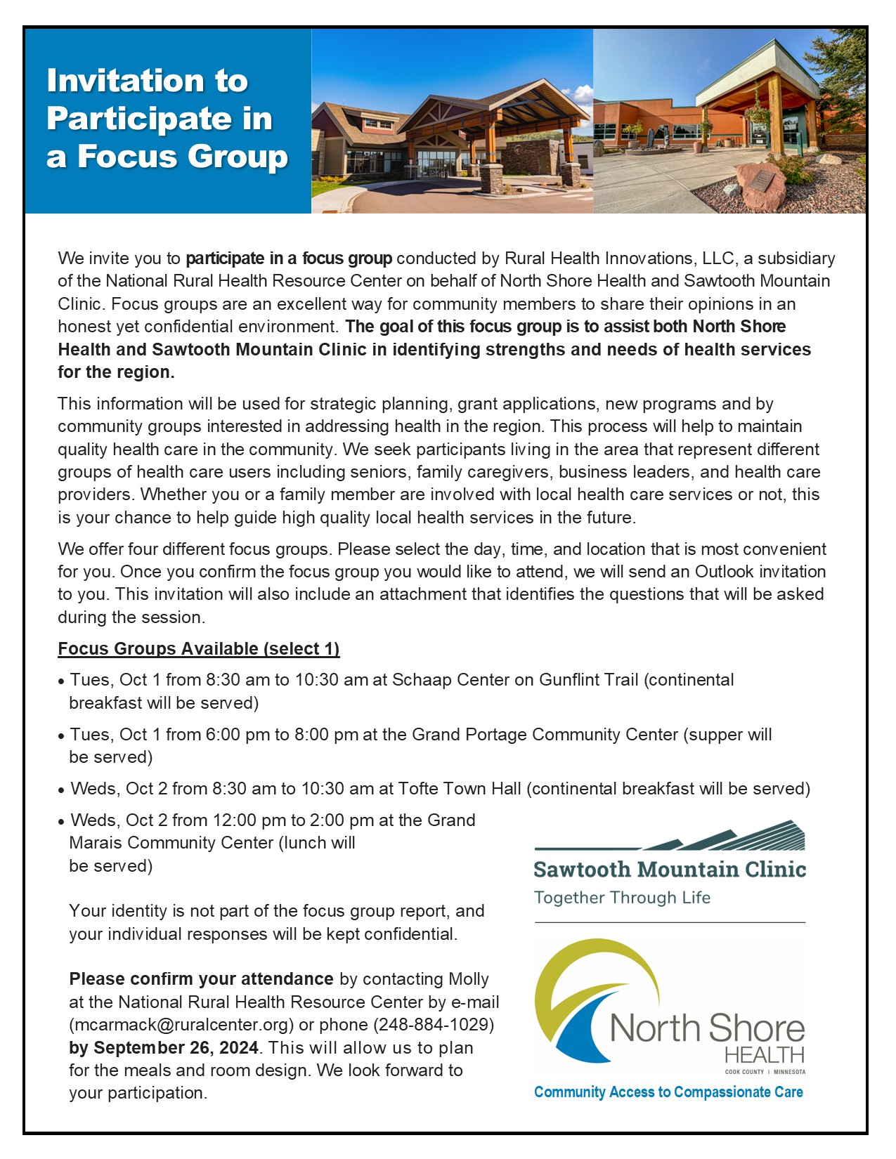 Invitation to Participate in a Focus Group