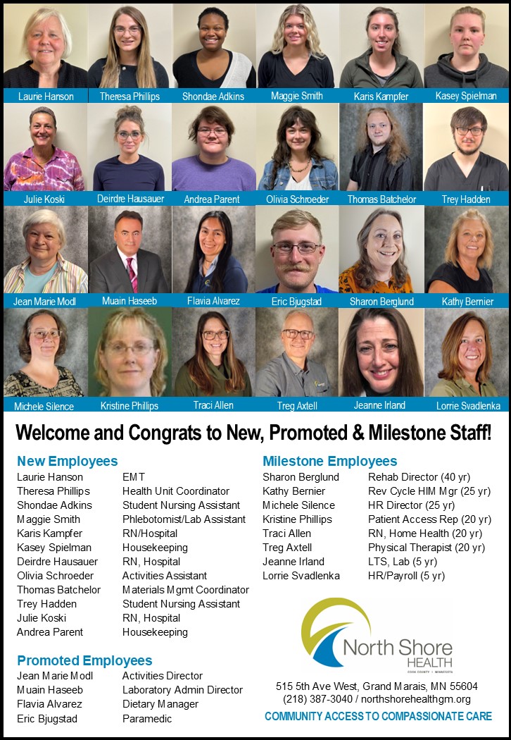 Welcome and Congrats to New, Promoted & Milestone Staff!