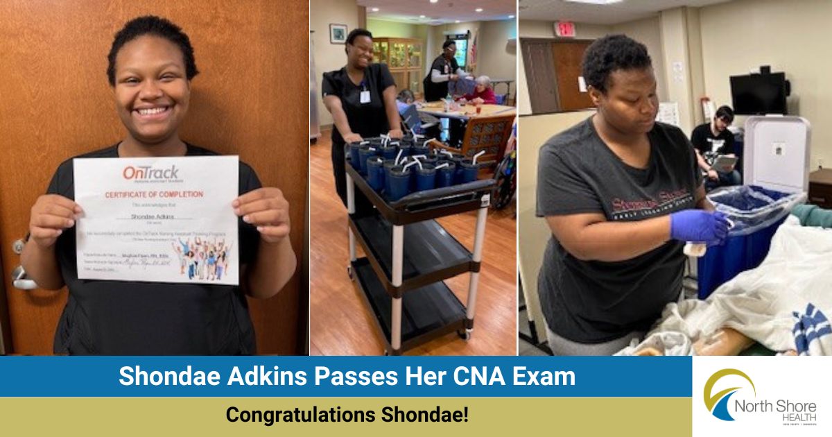 Shondae Adkins Passes Her CNA Exam